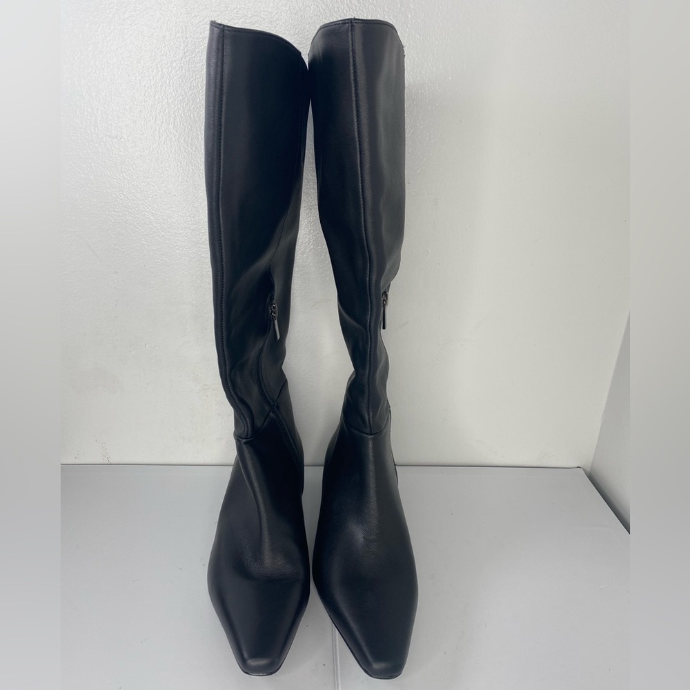 Jason Wu NWOT Luxury Designer Black Knee-High Pointed-Toe Heeled Boots
